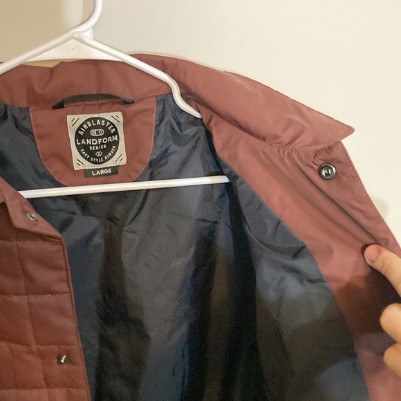 Airblasters puff quilt pattern button jacket NWT large - Picture 6 of 9